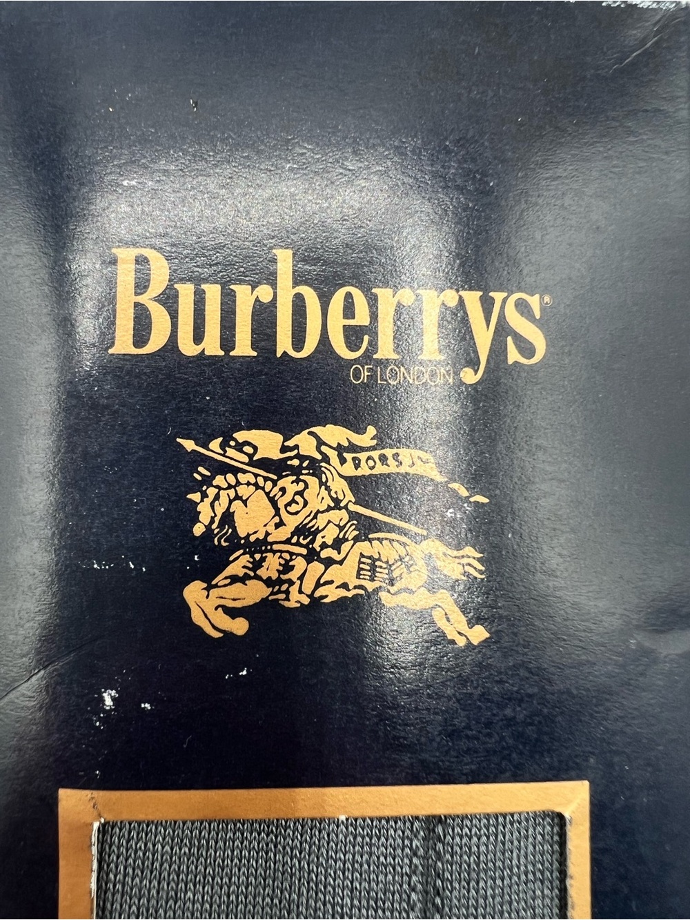 Burberrys Vintage Gray Dress Socks - Picture 2 of 8